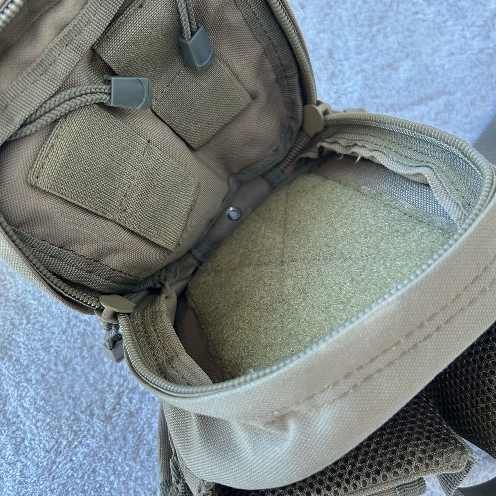 Condor‎ Tactical Fanny Bag Hook Loop Adjustable Waist Pack Brown/Tan EUC - Picture 4 of 6